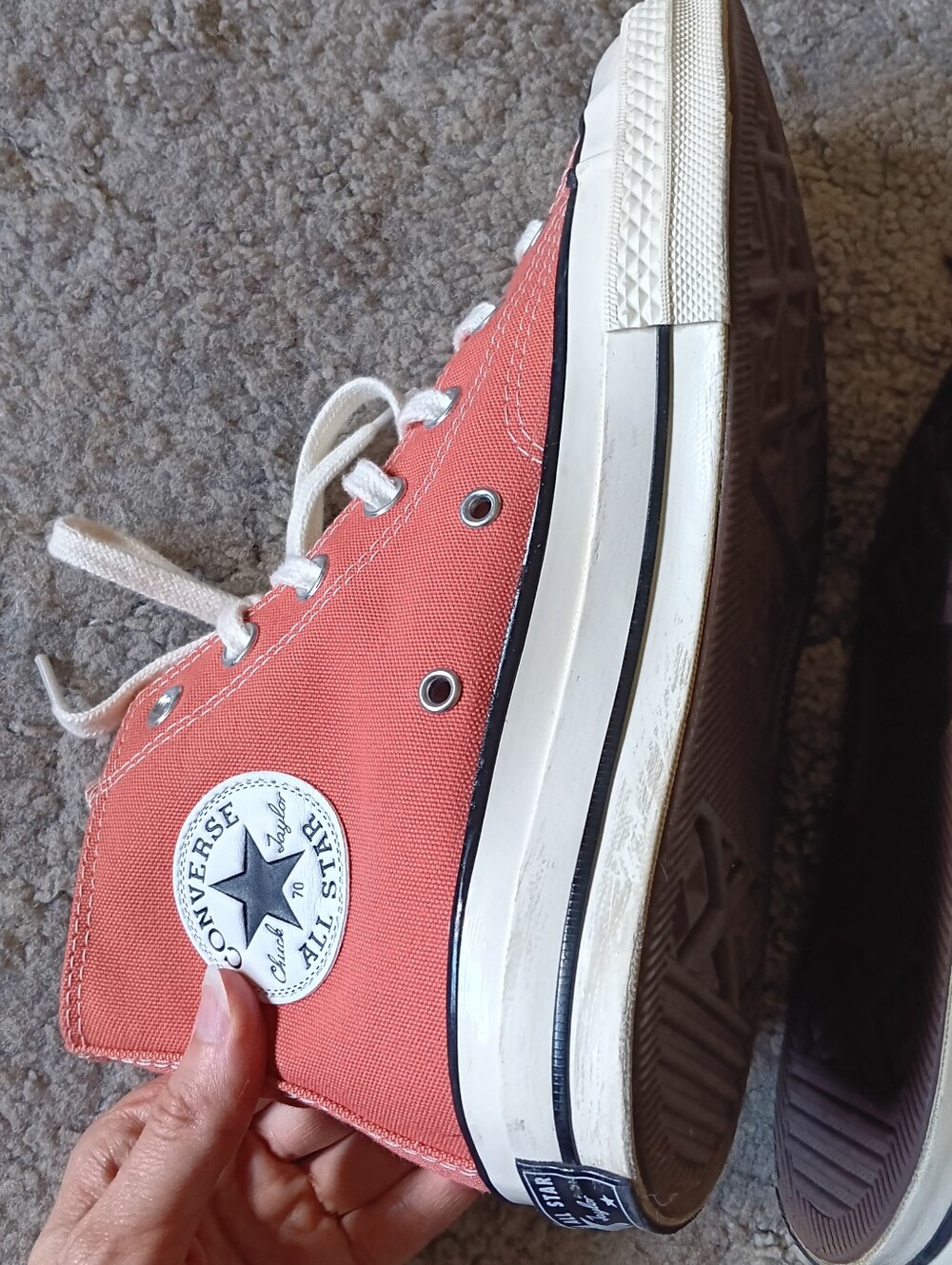🖤 Converse Chuck 70 High Top Sneakers All Star Brushed Brass 8 6 Taylor Shoes - Picture 10 of 16